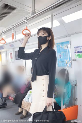 [XiuRen秀人网] No.4771 陆萱萱 Sekretaris gaun harian rok pendek pakaian dalam renda merah dengan sutra hitam - 0009.jpg