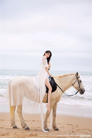 [XiuRen秀人网] No.4829 葛征 فستان أبيض طويل بكيني أصفر - 0014.jpg