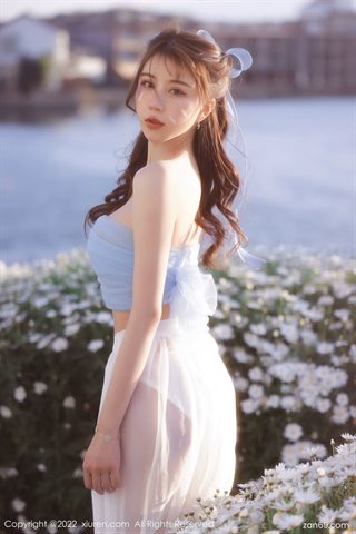 [XiuRen秀人网] No.4888 tina_甜仔 Синее платье с белым платьем - 0003.jpg