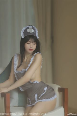 [XiuRen秀人网] No.4924 佘贝拉bella Grey Maid Costume - 0039.jpg