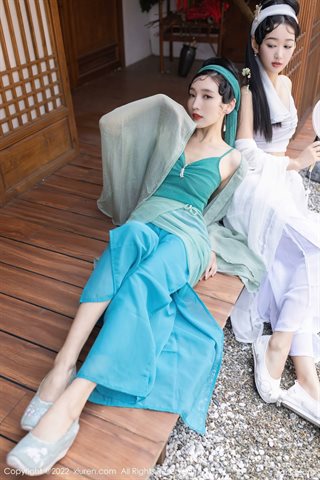 [XiuRen秀人网] No.4952 唐安琪陆萱萱 trajes de coleção de modelos - 0004.jpg