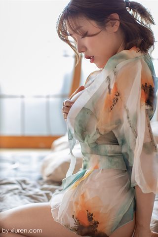 [YouMi尤蜜荟] 2019.01.25 Vol.267 黄楽然 Wunderschöne Kimono-Ausschnitt-Unterwäsche - 0012.jpg