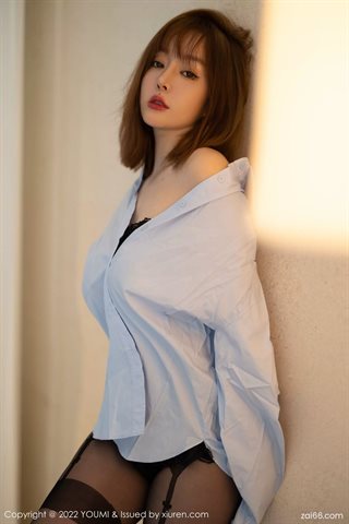 [YOUMI尤蜜荟] Vol.754 王雨纯 vestido de renda com seda preta - 0005.jpg